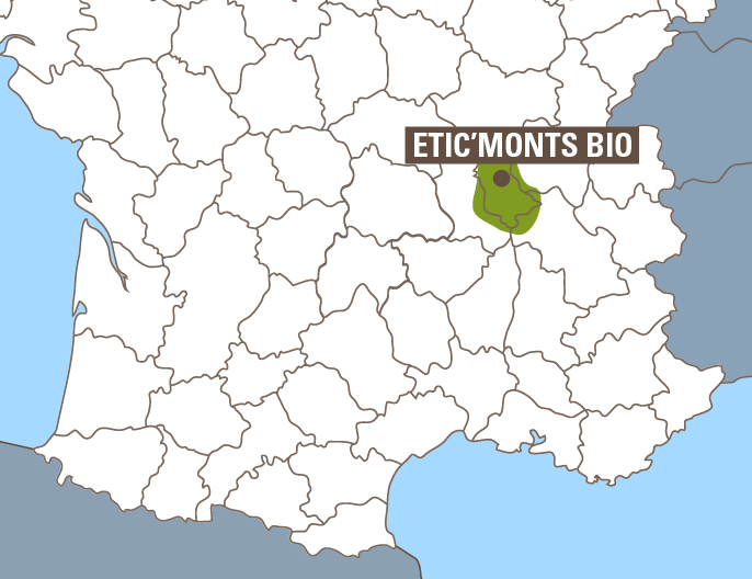 Carte coopÃ©rative ETIC MONTS BIO Monts du Lyonnais - PurÃ©e de pommes